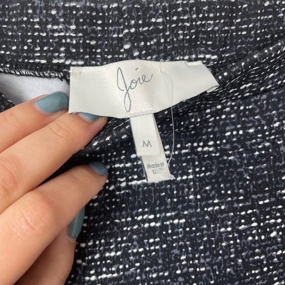 Joie Woman's Sz M Keena Ponte Leggings in Black Geometric Dot Printed - Picture 4 of 5